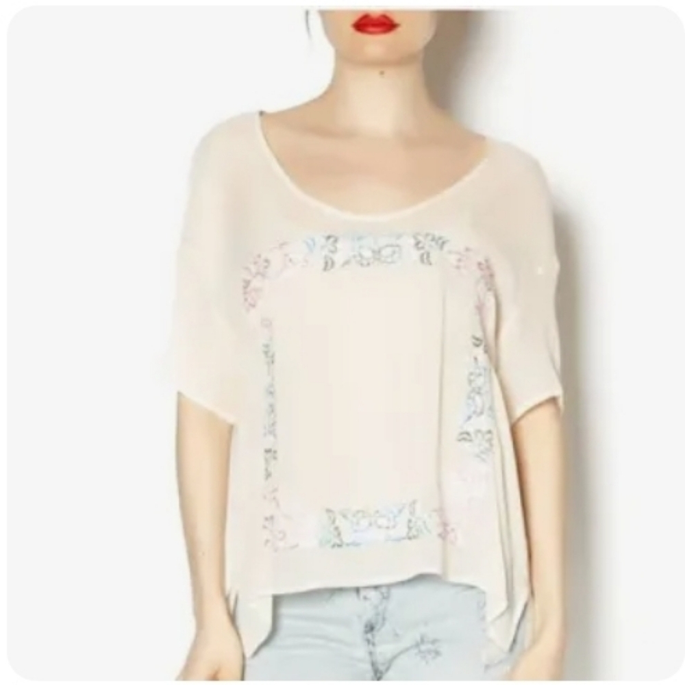 Chaser Sheer Top with Embroidery